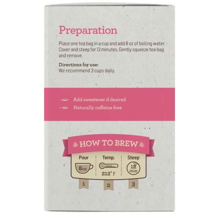 "Alvita Organic Hibiscus Tea box front – circulatory support herbal tea with 16 caffeine-free bags"