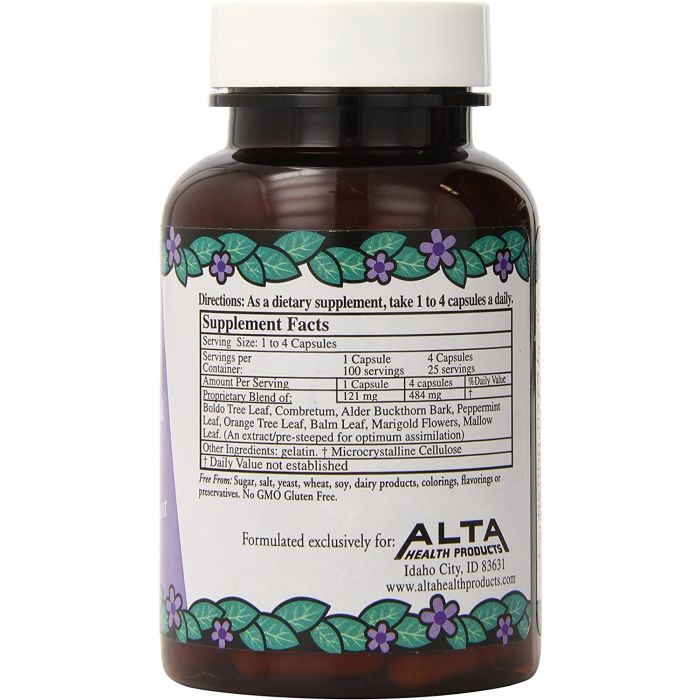 "Can-Gest 100-count bottle – gluten-free and non-GMO herbal digestive support"