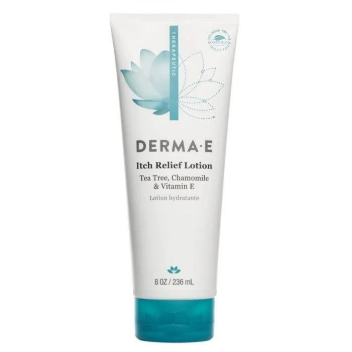 Derma E Itch Relief Lotion 8 Oz Tea Tree Chamomile Vitamin E Vegan
