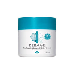 Derma E Vegan Tea Tree and Vitamin E Relief Cream 4 Oz Cruelty Free