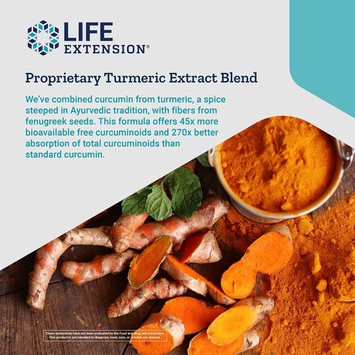 Life Extension Curcumin Elite Turmeric Extract 60 Vegetarian Caps