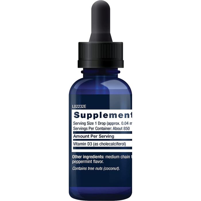 Life Extension Liquid Vitamin D3 50mcg 2000 IU 29.57ml Gluten Free