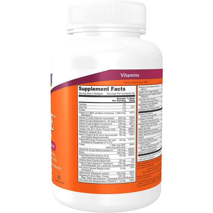 NOW Eve Softgels Superior Women's Multivitamin