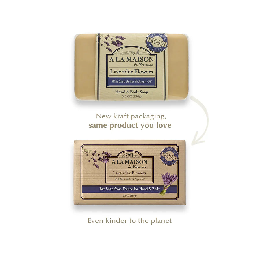 A La Maison Triple French Milled lavender soap for hands and body care