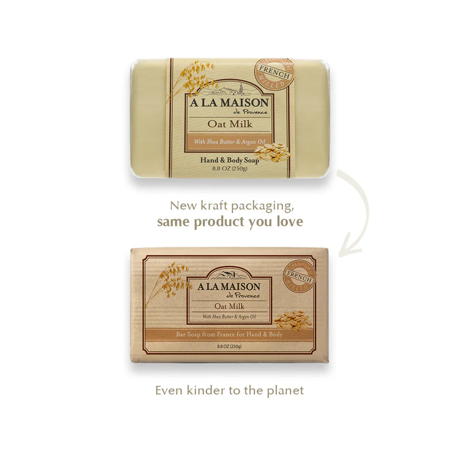 A La Maison plant-based oat milk soap for gentle daily cleansing and soft skin