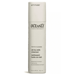 Attitude Oceanly Phyto Cleanse solid oil in milk cleanser, 1 oz, gentle for sensitive skin

