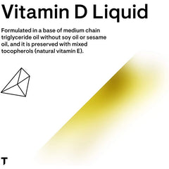 Thorne Vitamin D Liquid Soy Free Immune Support Supplement 1 Fl Oz