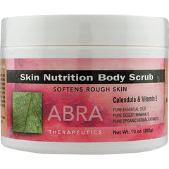 Abra Therapeutics Calendula and Vitamin E body scrub 10 oz exfoliating skin care formula