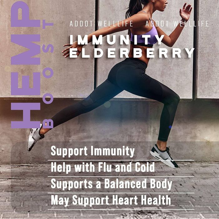 Gummy close-up showing texture and shape of Addot Welllife elderberry gummies