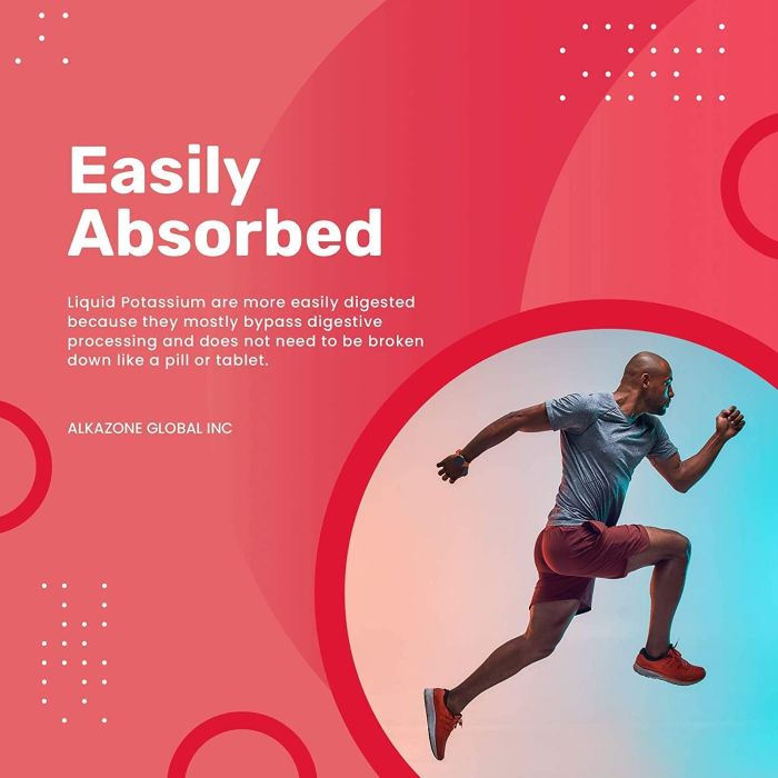 Alkazone Liquid Potassium Essential Mineral Drops 1.25 oz bottle for hydration and electrolyte support