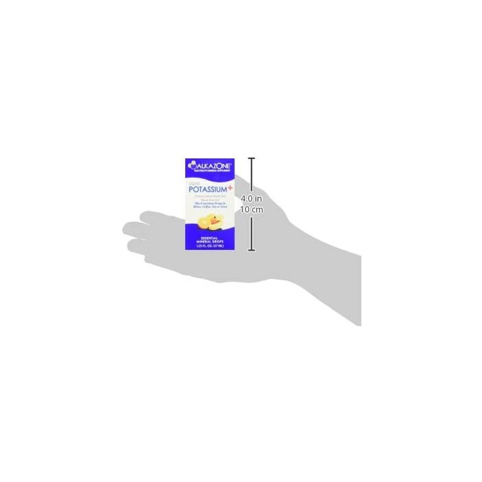Non-GMO, gluten-free, vegan potassium and mineral drops by Alkazone, 1.25 oz