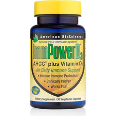 Gluten-free immune support – ImmPowerD3 with Vitamin D3 and AHCC