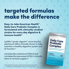American Health Daily Care Probiotic Complex 60 capsules bottle front view