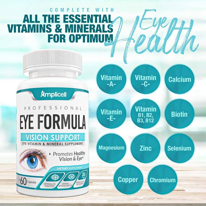 "Vegetarian capsules for eye health – includes quercetin and zinc"