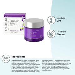 Lift & Firm facial cream with CoQ10 and fruit stem cells – Andalou Naturals age defense formula