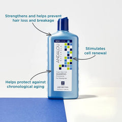 Andalou Naturals Argan Stem Cell Shampoo 11.5 oz – age defying formula for thinning hair