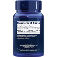 Life Extension Ascorbyl Palmitate 500mg Fat Soluble Vitamin C 100 Caps