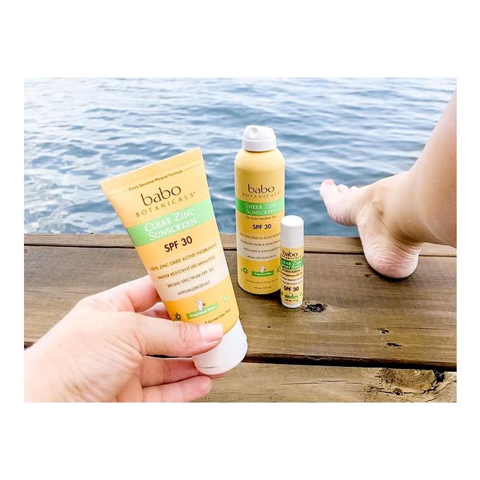 Babo Botanicals Sheer Zinc SPF 30 lotion for sensitive and family skin care, 3 oz