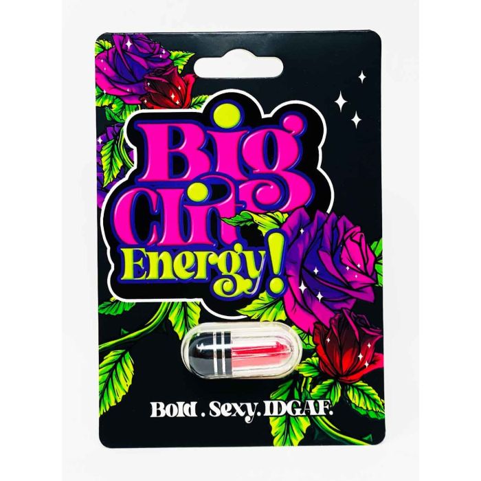 Supplement Facts panel of Big Clit Energy Female Enhancement – 3500 mg formula with Ginseng and Cordyceps.