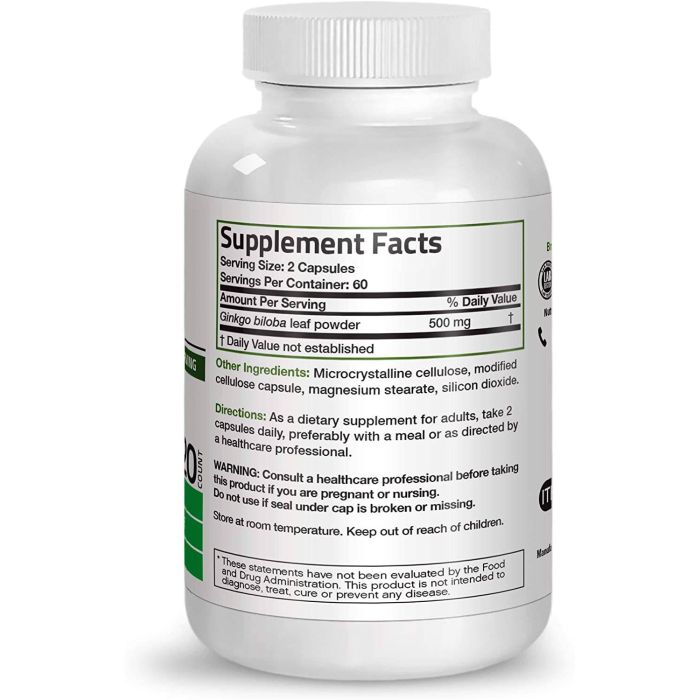 Ginkgo Biloba brain function support supplement – made in the USA