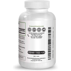 Side panel of Bronson Ginkgo Biloba showing usage directions and ingredient list