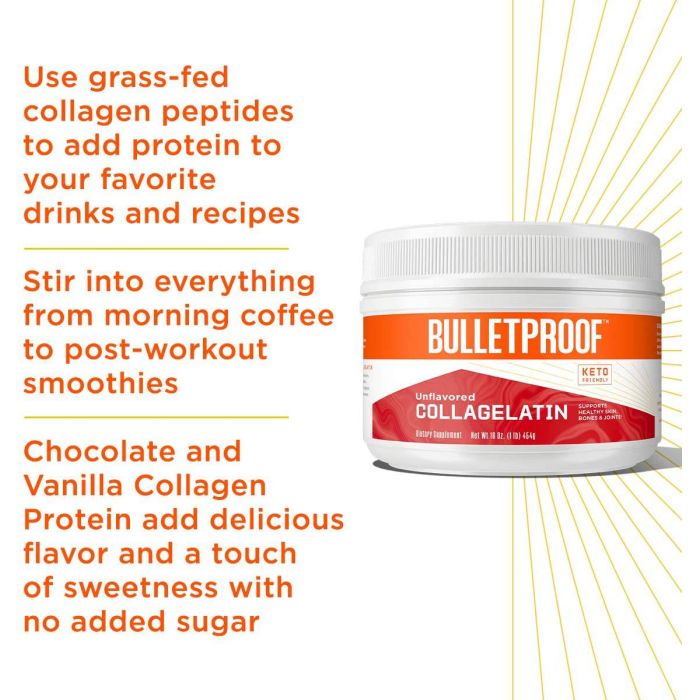 Collagelatin serving stirred into clear hot water