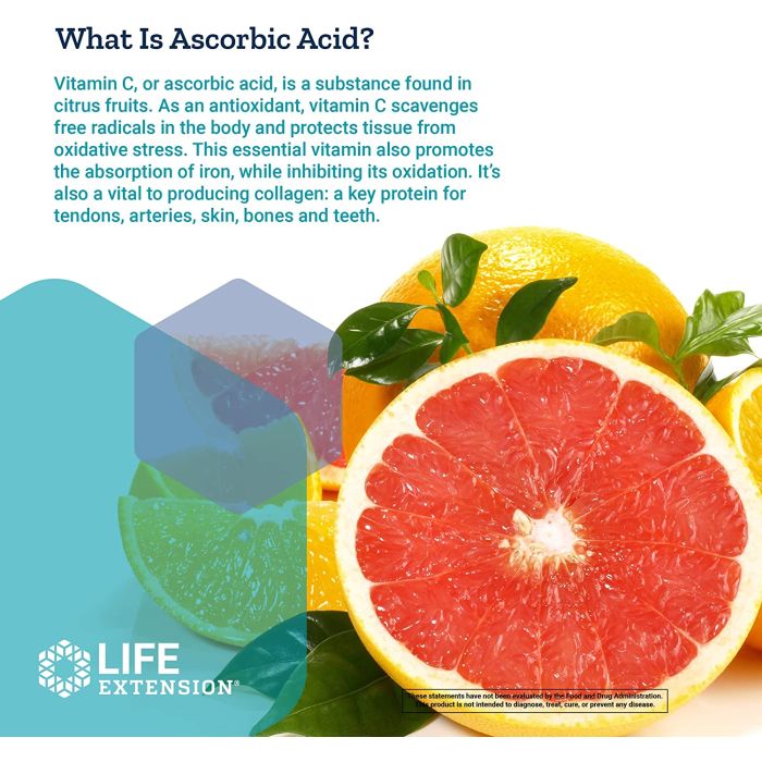 Life Extension Buffered Vitamin C Powder For Sensitive Stomachs