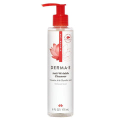 Derma E Vegan Anti Wrinkle Cleanser 6 Oz Glycolic Acid Vitamin A