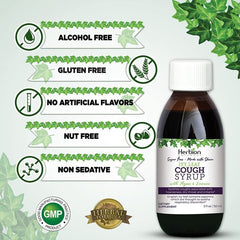 Supplement facts label of Herbion Naturals orange cough drops


