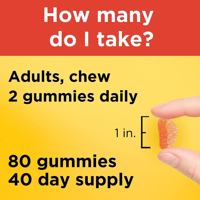 Nature Made Vitamin C 250mg Gummies Immune System Support
