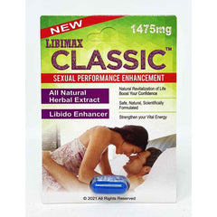 Classic 1475mg single capsule – fast-acting performance booster for men.