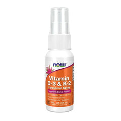 NOW Vitamin D3 K2 Liposomal Spray 4 Oz Bone Health Support