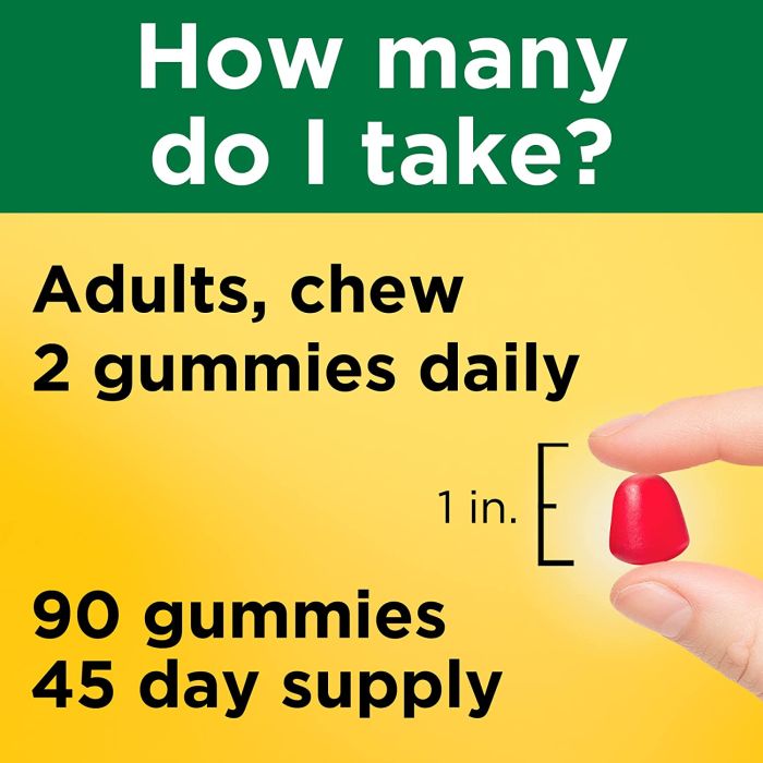 Nature Made Vitamin D3 2000 IU 50mcg Flavored Gummies