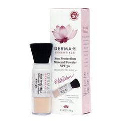 "Cruelty-free and reef-safe SPF powder for sensitive skin and oily complexions"
