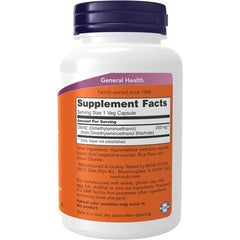 NOW DMAE Dimethylaminoethanol 250mg Healthy Brain Function 100 Caps