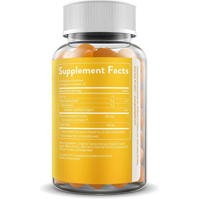 WellPath Vital Turmeric Curcumin C3 Complex 60 Vegan Gummies