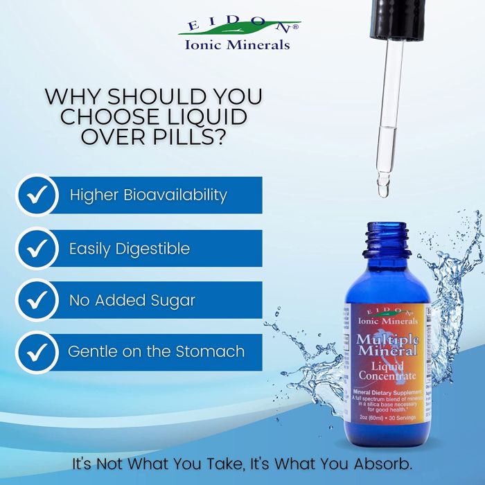 Front of Eidon Multiple Minerals Blend Supplement – supports bone, immune, and energy health