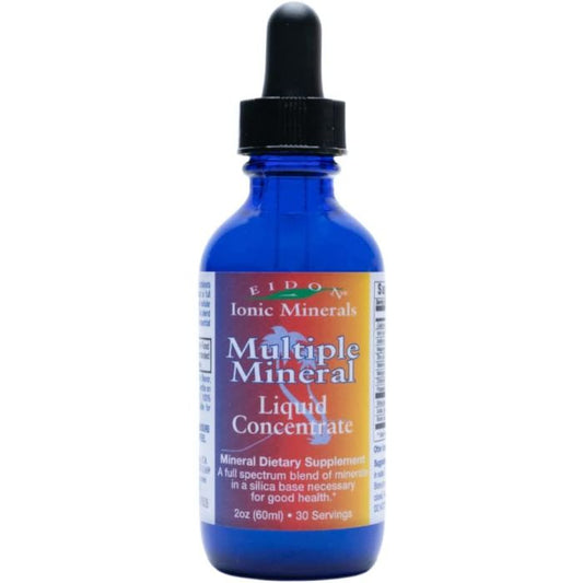 Eidon Multiple Minerals Liquid Concentrate 2 oz bottle – non-GMO, no artificial additives, easy absorption