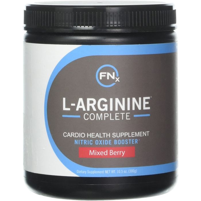 Fenix Nutrition L-Arginine Complete Nitric Oxide Booster – Mixed Berry flavor for enhanced blood flow and endurance.