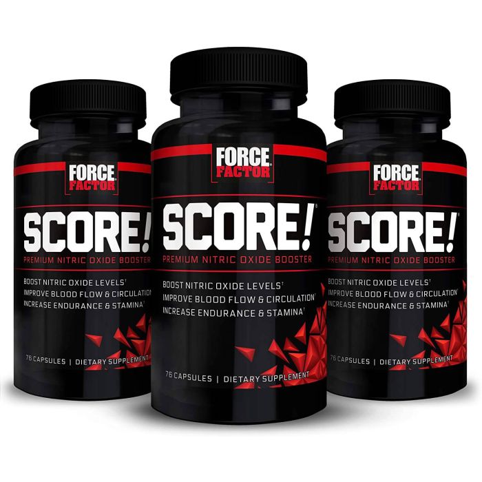 Force Factor 75 Capsules Score Premium Nitric Oxide Booster