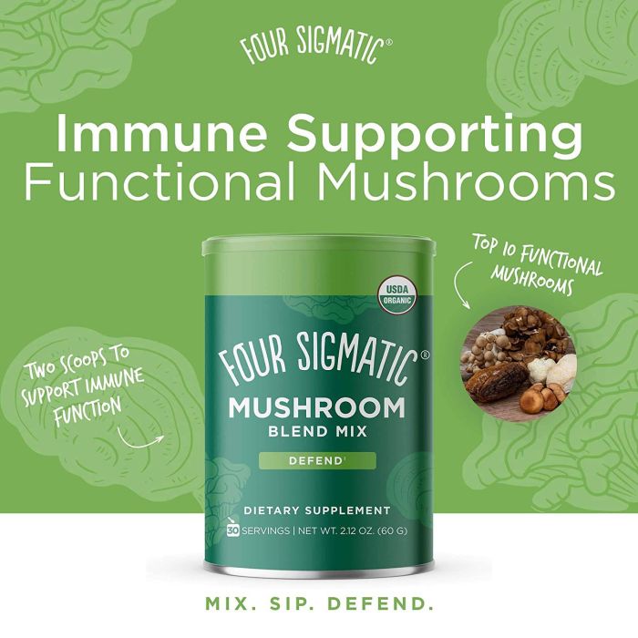 Four Sigmatic Mushroom Blend Mix pouch – 30 servings caffeine-free supplement