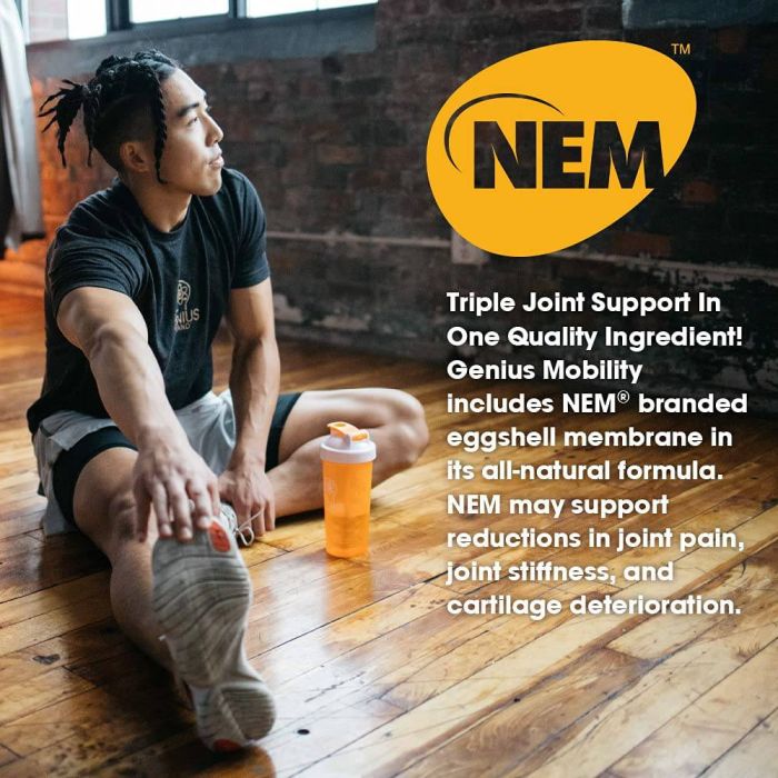 Supplement Facts label of Genius Mobility joint powder