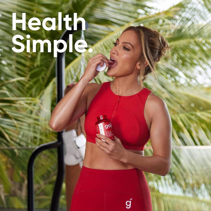 Front label of Goli ACV Gummies – non-GMO and gluten-free supplement