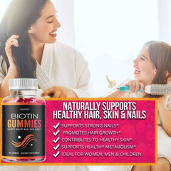 "Vegan-friendly, gluten-free Havasu Biotin Gummies made in USA"