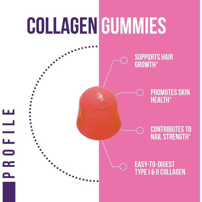 "Havasu Collagen Gummies 60 count – strawberry flavor hair, nail, and skin supplement"