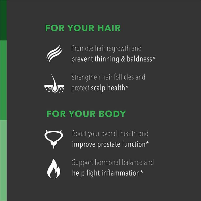 "Front label of Havasu Saw Palmetto Gummies showing vegan and gluten-free hair health supplement"