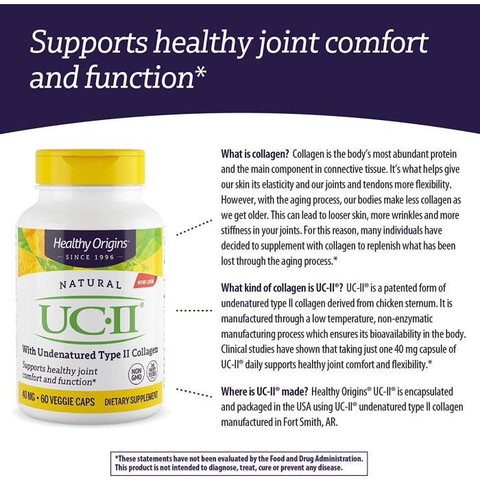 Healthy Origins collagen capsule bottle placed on countertop