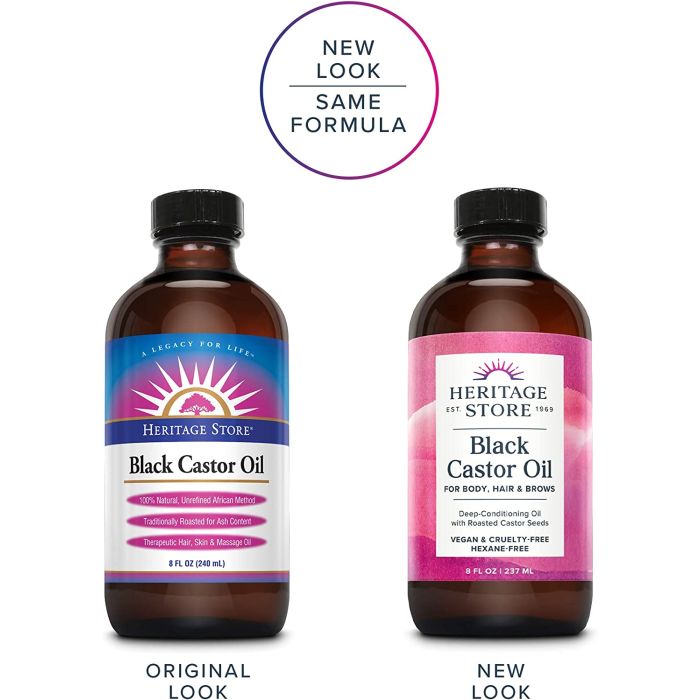 Heritage Store Black Castor Oil Deep Conditioning bottle – 8 oz hair mask