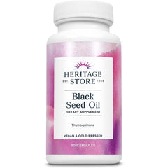 90-count Black Seed Oil capsules – cold-pressed Nigella sativa