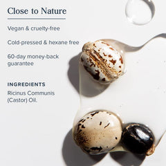 Heritage Store Castor Oil softgel bottle – 60 vegetarian capsules for digestive health